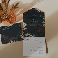 Dark Velvet Burgundy Rose | Autumn Winter Wedding