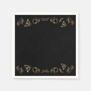 Dark Victorian Gothic Halloween Party Napkin