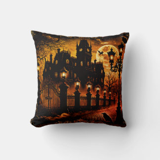 Dark Vintage Halloween Cushion