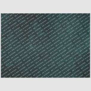 Dark Vintage Wreath emerald green Tissue Paper