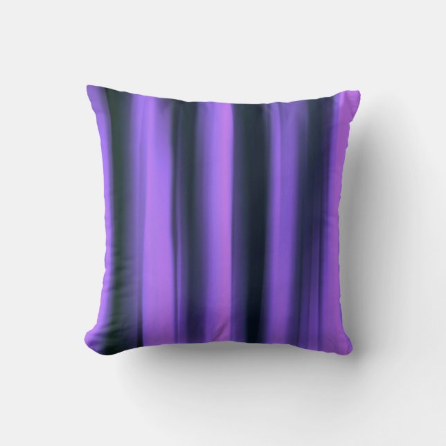 Dark Violet Abstract Art Cushion (Front)