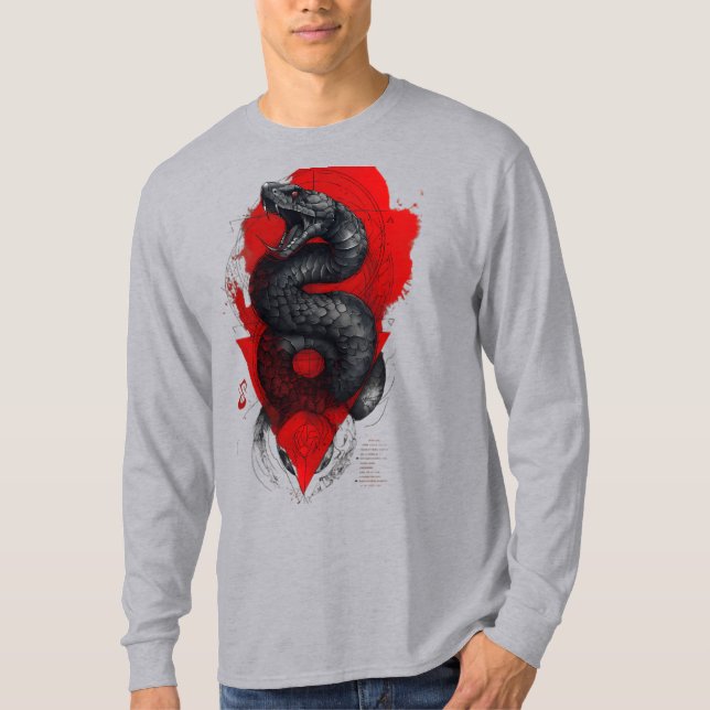 Dark Viper Trash Polka Long Sleeve T-Shirt (Front)