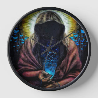 Dark Virgin Wall Clock