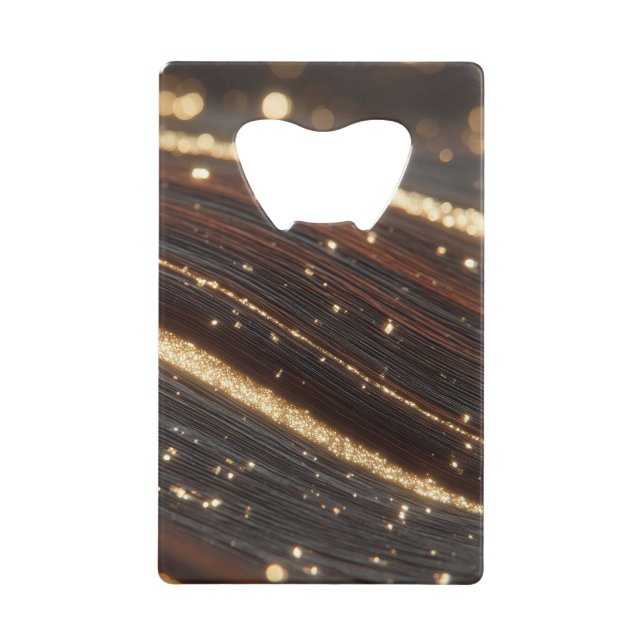 Dark Walnut Wood Grain with Sparkling Gold Rivers  (Front)