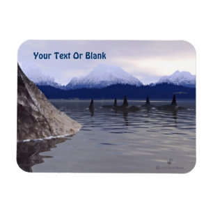 Dark Water Orca Magnet