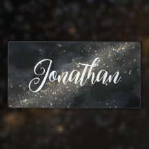 Dark Watercolor Elegant Cosmos