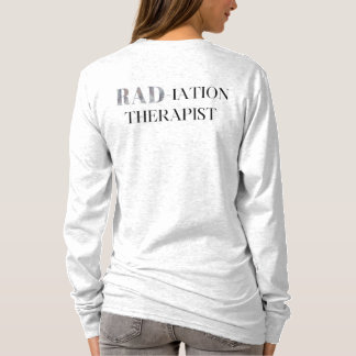 Dark Watercolor “RAD-iation Therapist” Long-sleeve T-Shirt