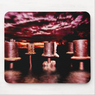 Dark Weather Candle Mousepad