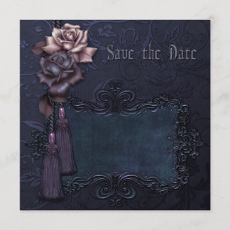 Dark Wedding Gothic Save the Date card