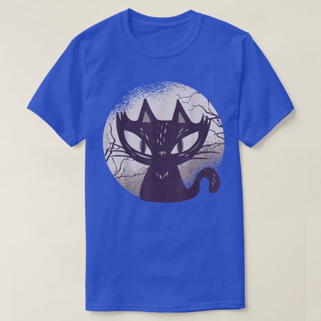 Dark Witch Cat 570  T-Shirt (Design Front)