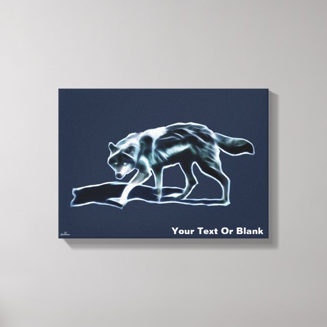 Dark Wolf Canvas Print (Front)