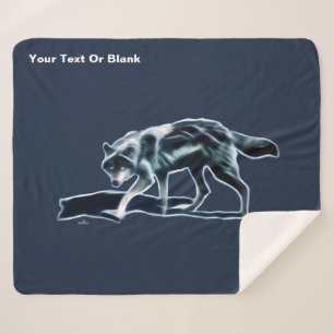 Dark Wolf Sherpa Blanket