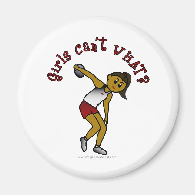 Dark Womens Discus Magnet (Front)