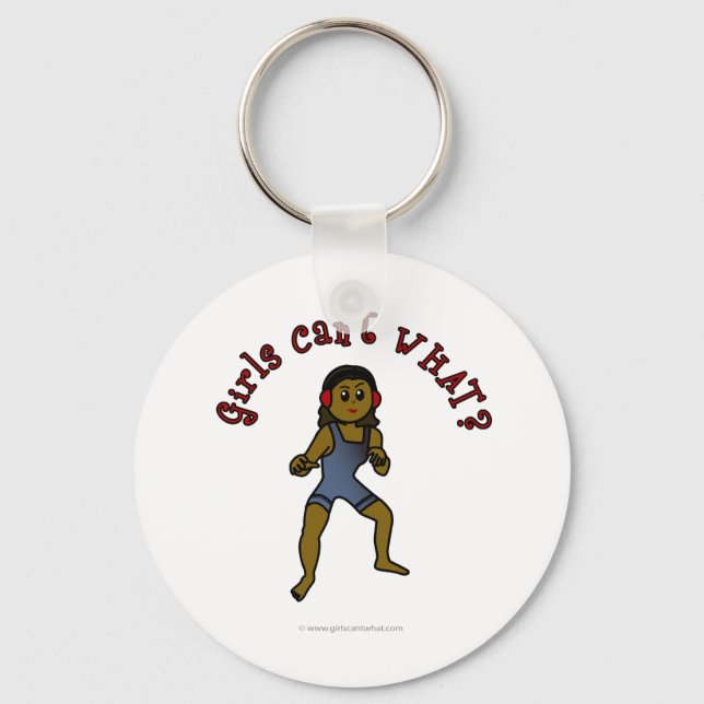 Dark Womens Wrestling Key Ring (Front)