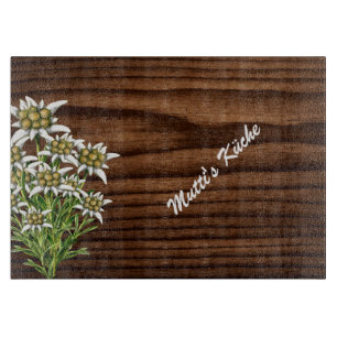 Dark Wood and Edelweiss Custom Cutting Board