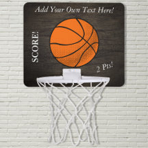Dark Wood Basketball Custom