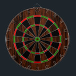 Dark Wood Design Dartboard<br><div class="desc">Dartboard design with the look of dark wood.</div>