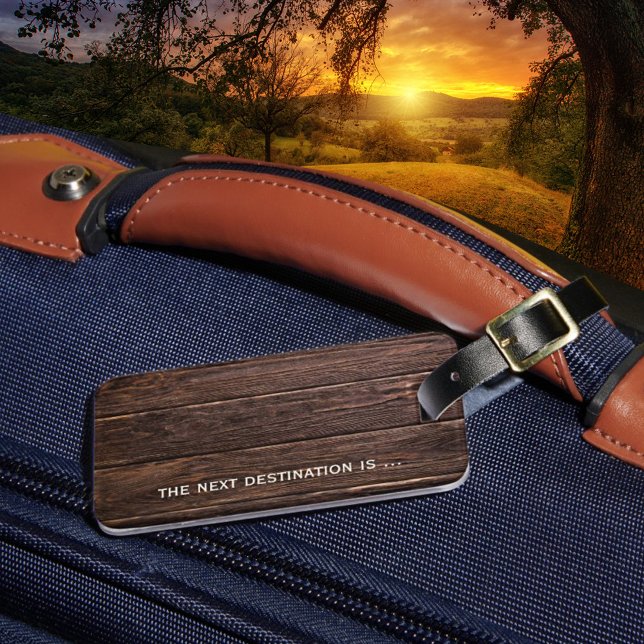 Dark Wood For Him Luggage Tag (Creator Uploaded)