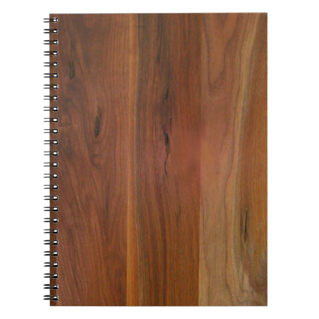 Dark Wood Grain Floor Notebook (Front)