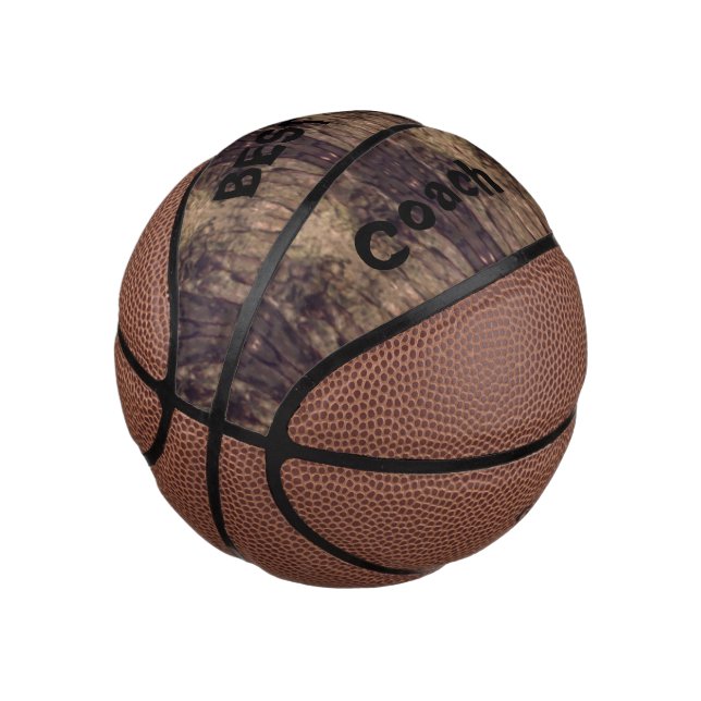 Dark Wood  Mini Basketball (Angled)
