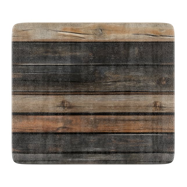 Dark Wood Pattern Cutting Board (Front)