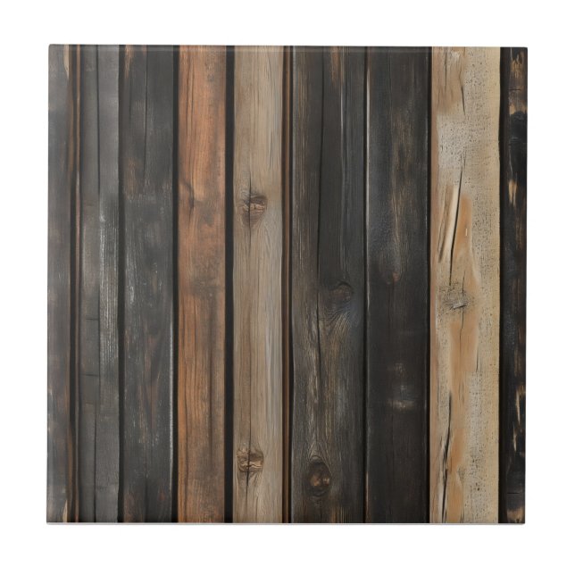 Dark Wood Pattern Tile (Front)
