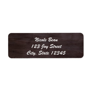 Dark Wood Rustic Invitation