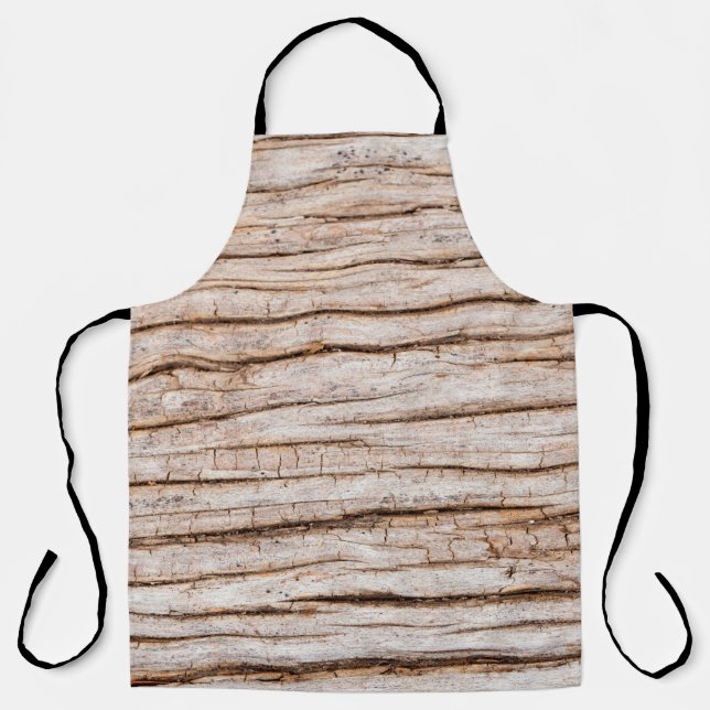 Dark wood texture. Abstract background Vintageabst Apron (Front)