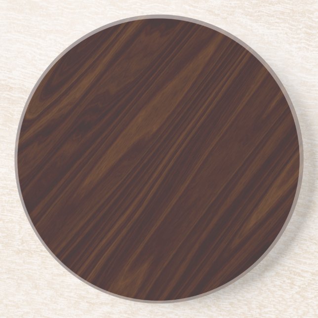 Dark Wood Texture Coaster (Front)