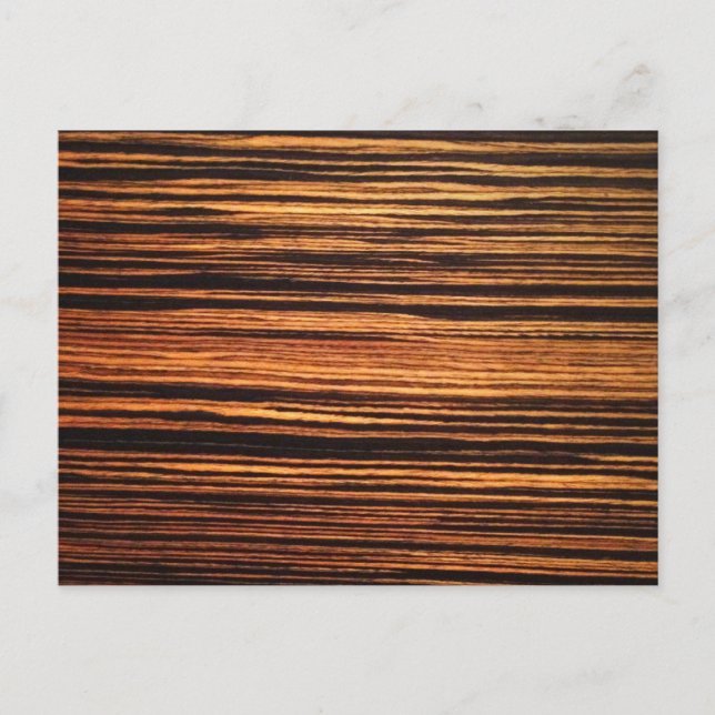 Dark Wood Veneer Postcard (Front)