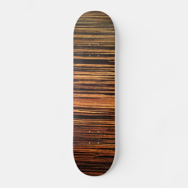 Dark Wood Veneer Skateboard (Front)