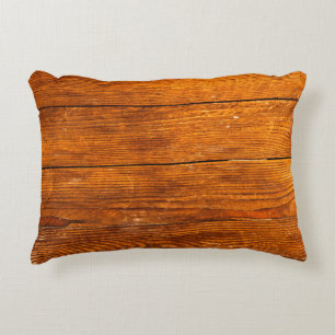 Dark wooden texture. Wood brown texture. Backgroun Decorative Cushion