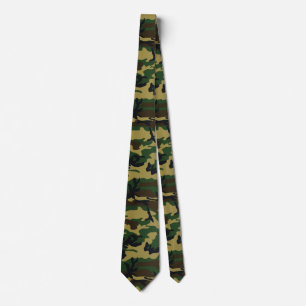 Dark Woodland BDU Camo Tie
