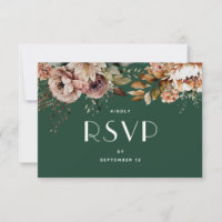 Dark Woodland Green Floral Wedding | Botanical