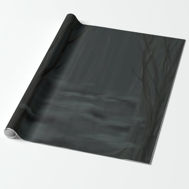 Dark Woods Wrapping Paper (Unrolled)
