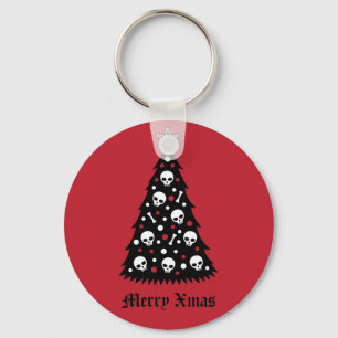 Dark Xmas Tree Key Ring