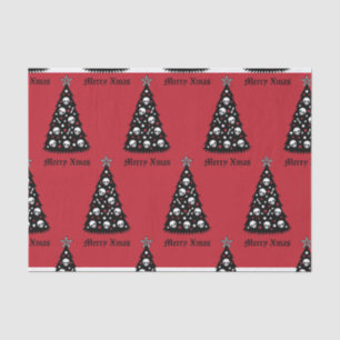 Dark Xmas Tree Tissue Paper