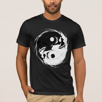 Dark yin yang religious Symbol T-Shirt