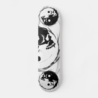 Dark Yin Yang Vampire Skull Religious Symbol