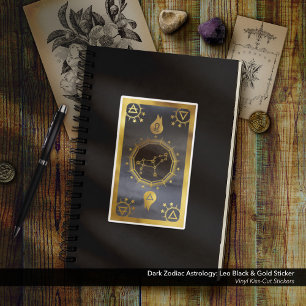 Dark Zodiac Astrology: Leo Black & Gold