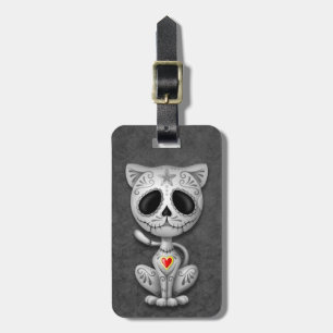 Dark Zombie Sugar Kitten Luggage Tag