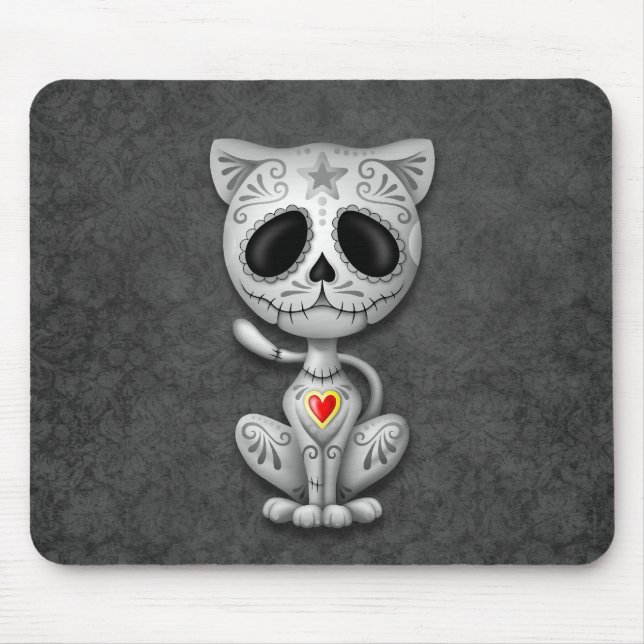 Dark Zombie Sugar Kitten Mouse Mat (Front)