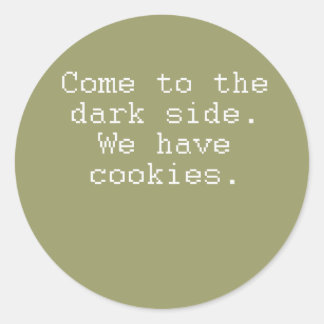 darkcookies classic round sticker