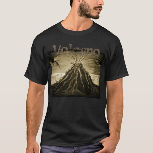 Darkened Volcano T-Shirt (Front)