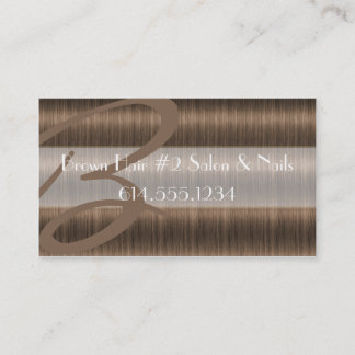 Darker Brown Hair Salon Stylist Business Cards
