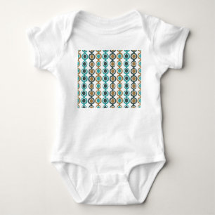 Darker Mid-Century Modern Chain  Baby Bodysuit