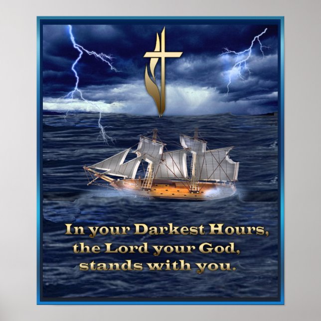 darkest hours christian art poster (Front)