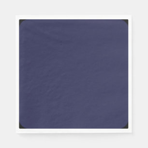 Darkest navy blue solid colour napkin