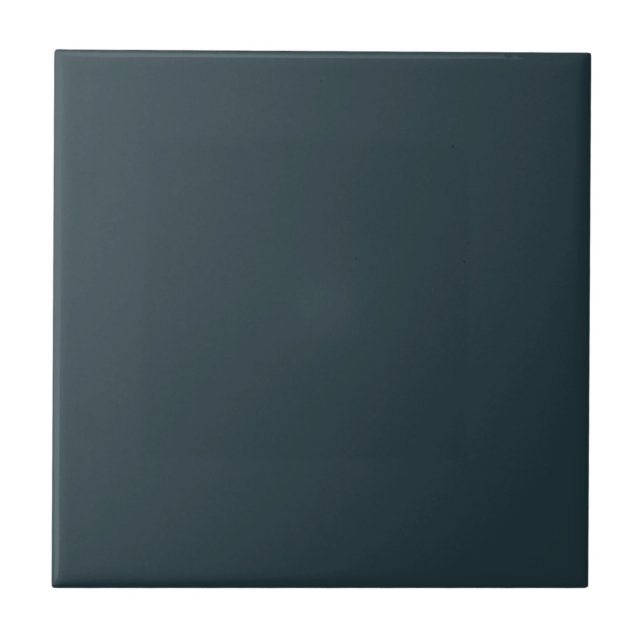 Darkest Night Teal Square Kitchen and Bathroom Tile (Front)