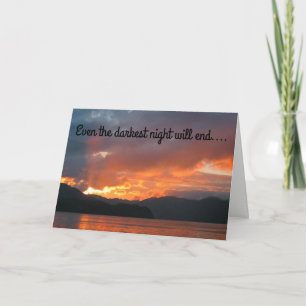 Darkest Night will end Greeting card